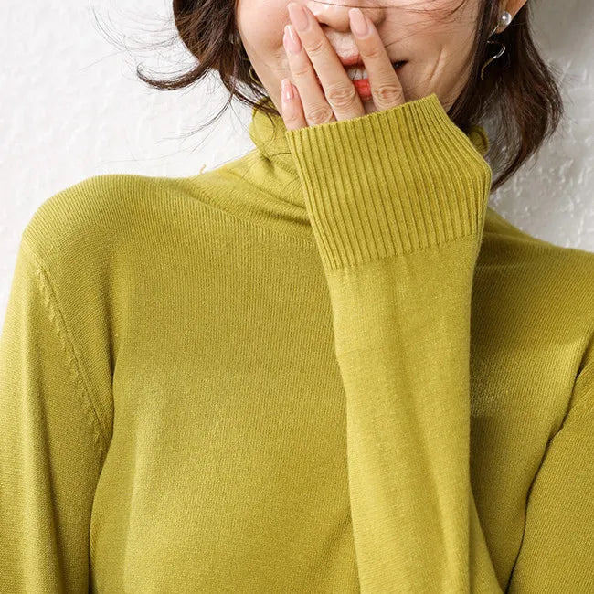 Cashmere sweater woman fashion 2019 women turtleneck cashmere sweater women knitted pullover women sweater Casual tops M-XXXL Autumn green