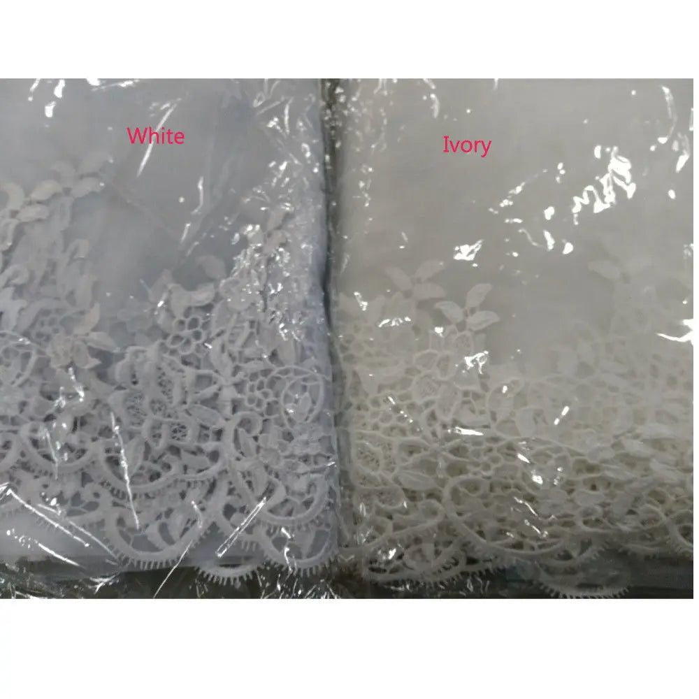 Wedding Veil Lace Edge Long Luxurious Bridal Veil White/ivory Veil With Comb Tulle Cathedral One-layer 3 Meters Bride Accessorie