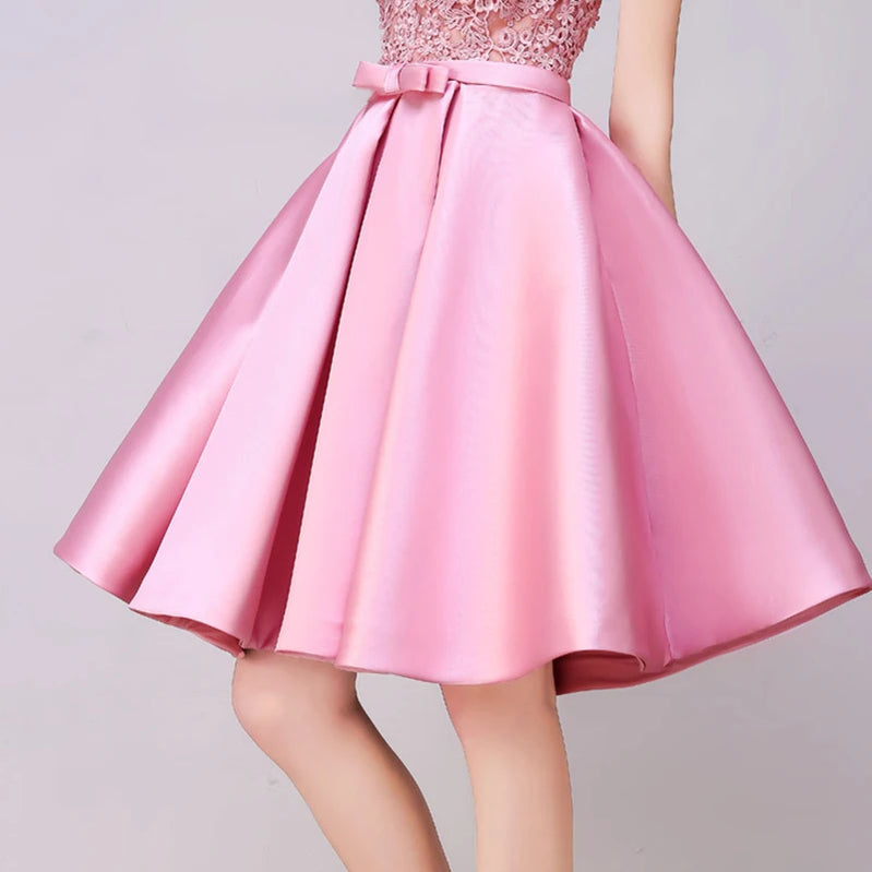 ROBE DE SOIREE SHORT COCKTAIL DRESSES PARTY PLUS SIZE WOMEN LACE GOWN BACKLESS A LINE VESTIDOS ELEGANT