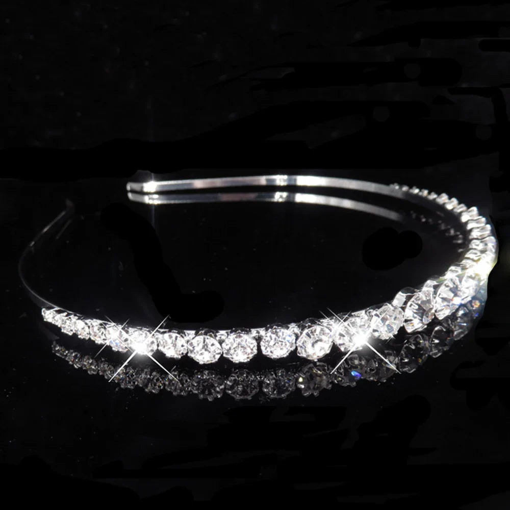 AINAMEISI Fashion Bridal Hair Accessories For Women Hairbands Pearl Crystal Rhinestone Wedding Crown Tiara Wedding Hair Jewelry