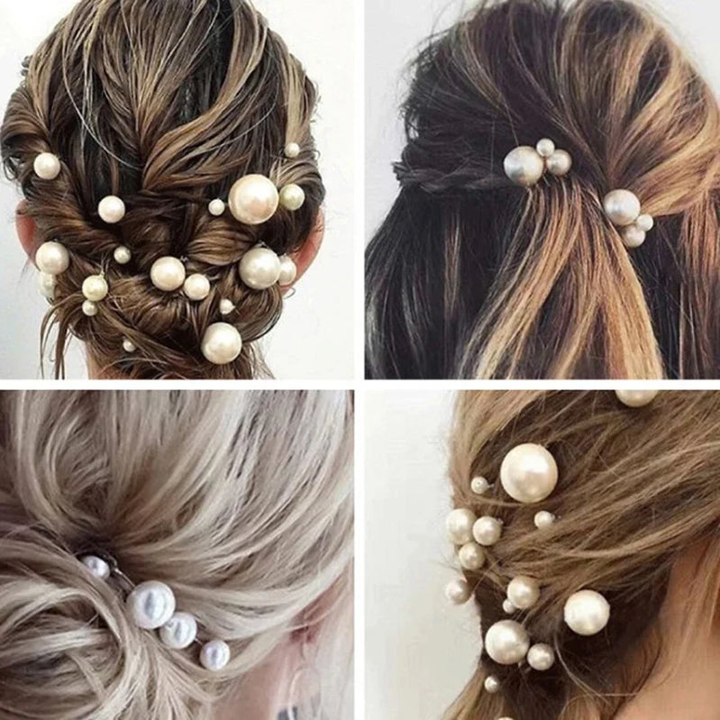 Simulate Pearl Hairpins Hairstyles Wedding Bridal Hair Pins Hair Jewelry Accessories Hairwear Girls Hair Clips for Women