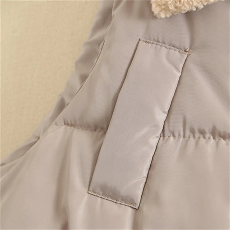 Plus Size Vest For Women 3XL-5XL Lapel Patchwork Sleeveless Jacket Zipper And Big Pocket Winter Vest Large Size Casual Coat Vest