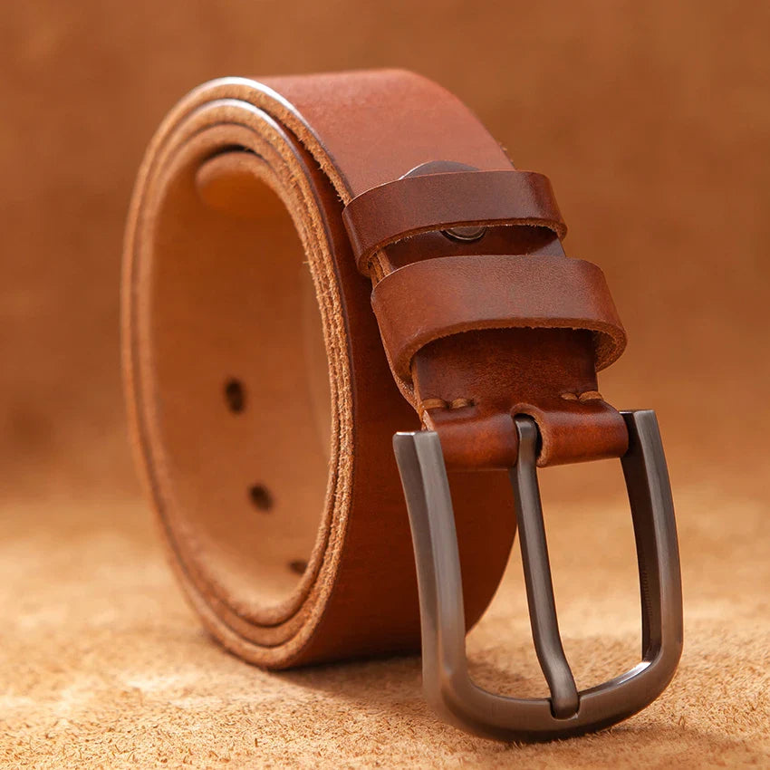 Top Cow genuine leather belts for men luxury designer high quality fashion style vintage brown cowboy male belt brown CHINA