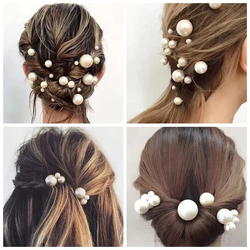 Simulate Pearl Hairpins Hairstyles Wedding Bridal Hair Pins Hair Jewelry Accessories Hairwear Girls Hair Clips for Women