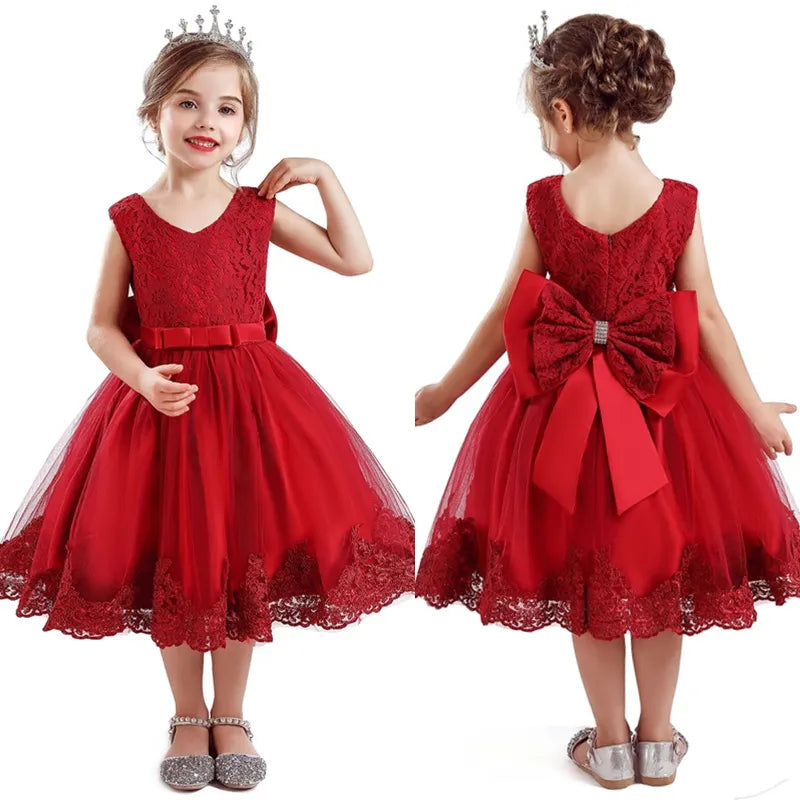 Fashion Wedding Birthday Party Dress Christams Dress For Girl 1-5 Years Girls Dress Elegant Tutu Vestidos Kids Clothes