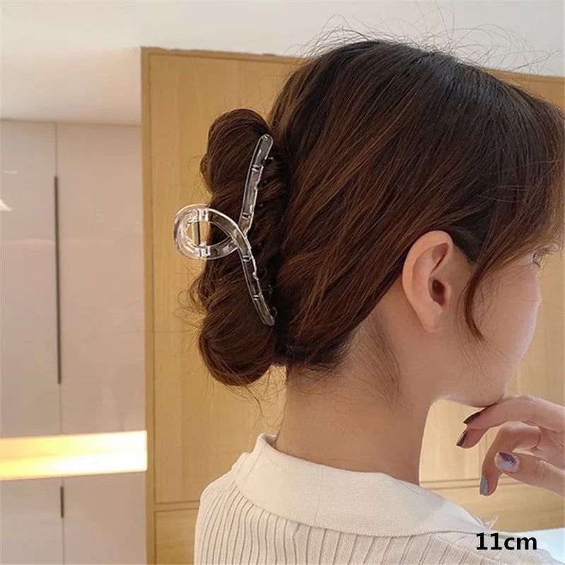 Kshmir New style exaggerated large beads acrylic hair clip large make-up hair styling hairpin female hair pearl hair accessories 10