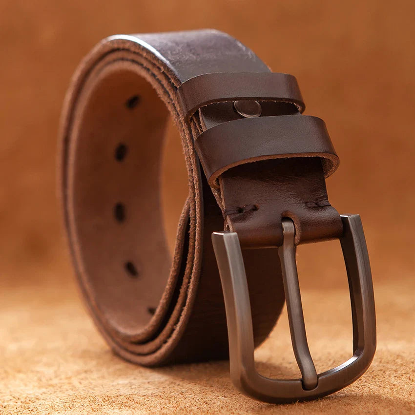 Top Cow genuine leather belts for men luxury designer high quality fashion style vintage brown cowboy male belt coffee CHINA