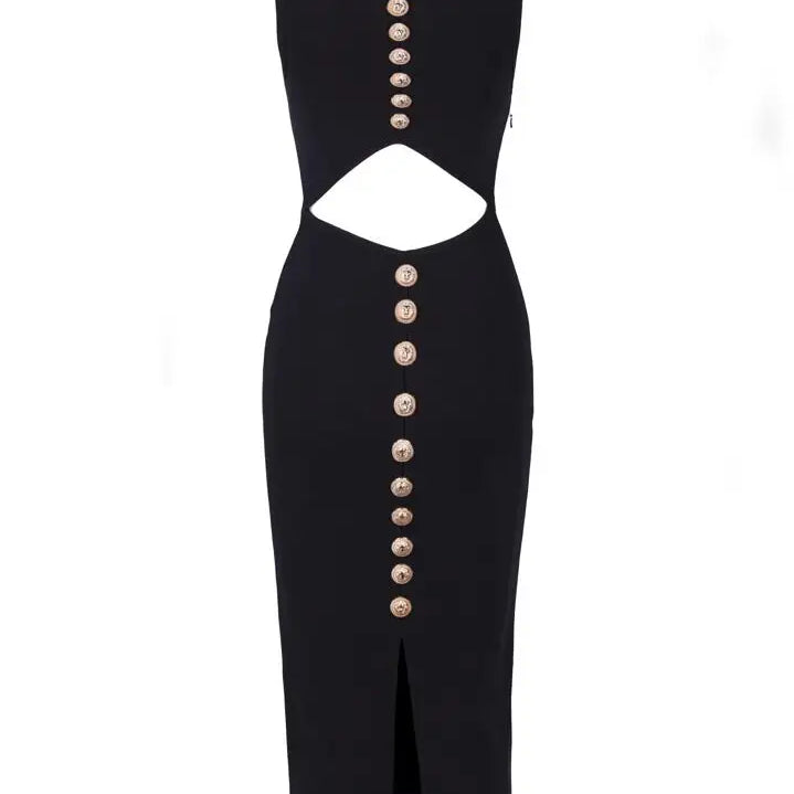 Wholesale Sexy V Neck Cut Out Black Purple Knee Length Women Summer Bandage Dress 2021 Fashion Evening Party Dress Vestido