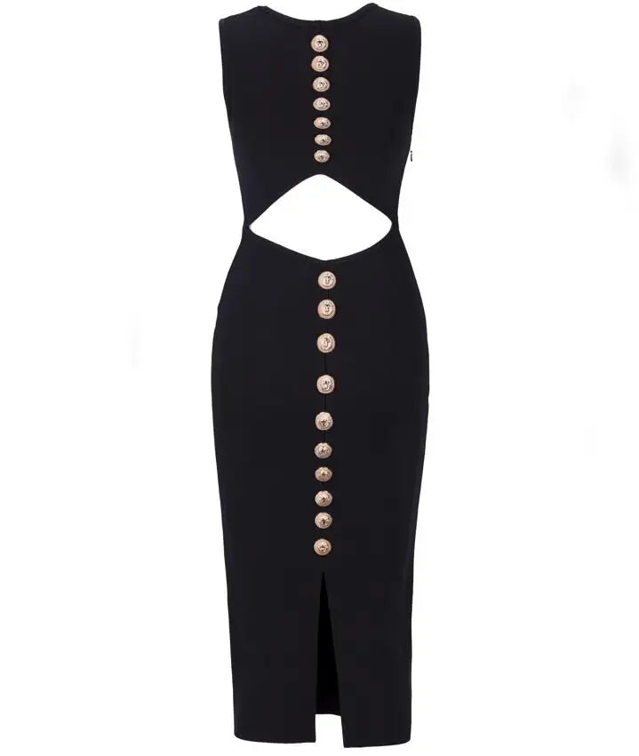 Wholesale Sexy V Neck Cut Out Black Purple Knee Length Women Summer Bandage Dress 2021 Fashion Evening Party Dress Vestido