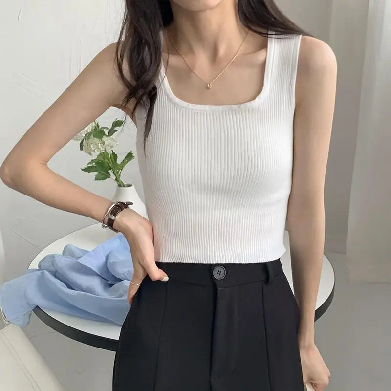 Autumn/Winter New Matching Set Women's Chic Knit Sweater Split Sling Skirt Two Piece Korean Elegant Bow Cardigan Dress Suit Only Vest