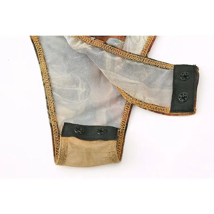 TELLHONEY Women Fashion O-Neck Print Long Sleeves Rompers Female Casual Sexy Slim Fitting Hidden Breasted Rompers