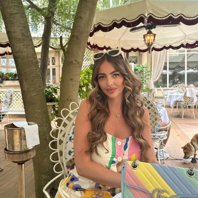 Print Square Neck Sling Midi Dress Women Single Breasted Belt Decoration A-line Dresses Summer Female Chic Beach Party vestido