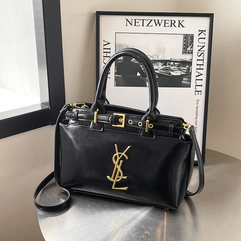 Premium Texture Handheld Women's Bag 2025 New Large-capacity Shoulder Bag Temperament Commuter Messenger Bag Versatile Tote Bag