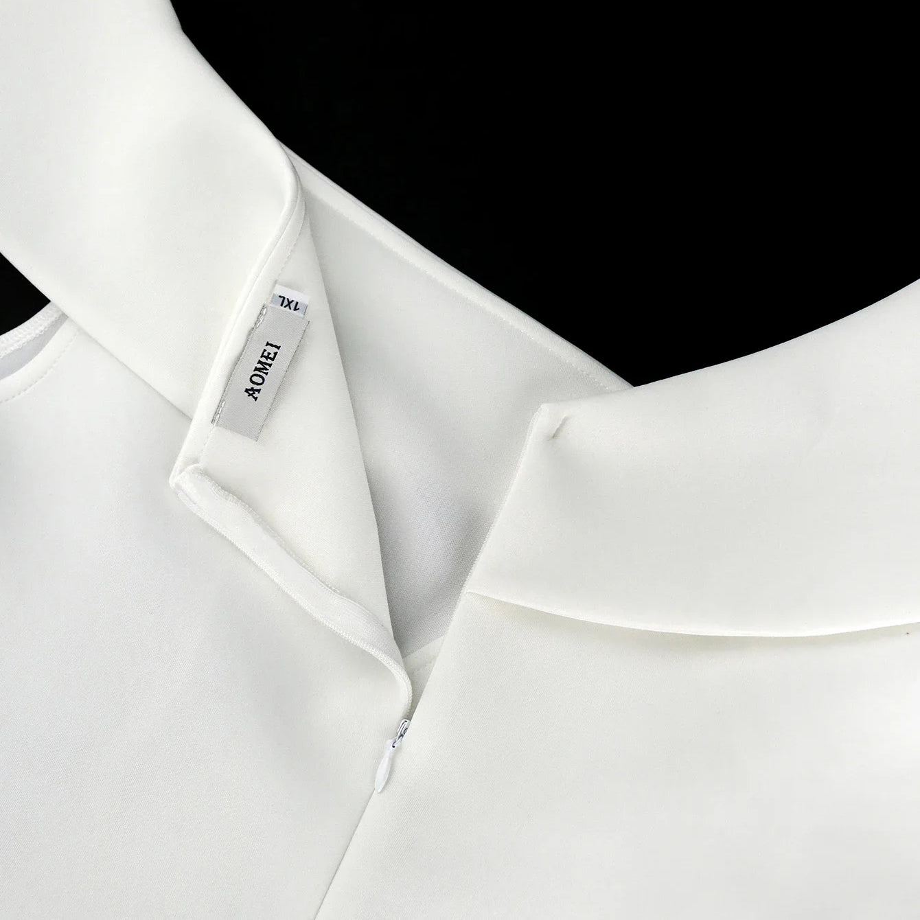 Plus Size White Dress Party Women's One Shoulder Short Sleeve Slim Fit Midi Dresses Elegant Birthday Club Evening Gowns