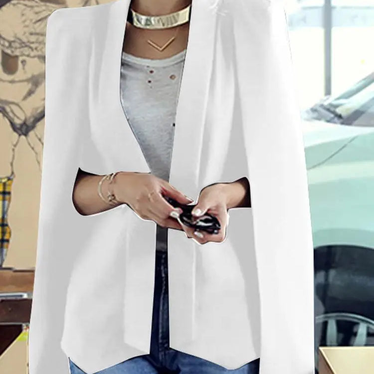 ZANZEA Autumn Shawl Collar Split Sleeve Coat 2023 Women Cloak Blazer Fashion Solid OL Cape Office Casual Suit Jacket Workwear