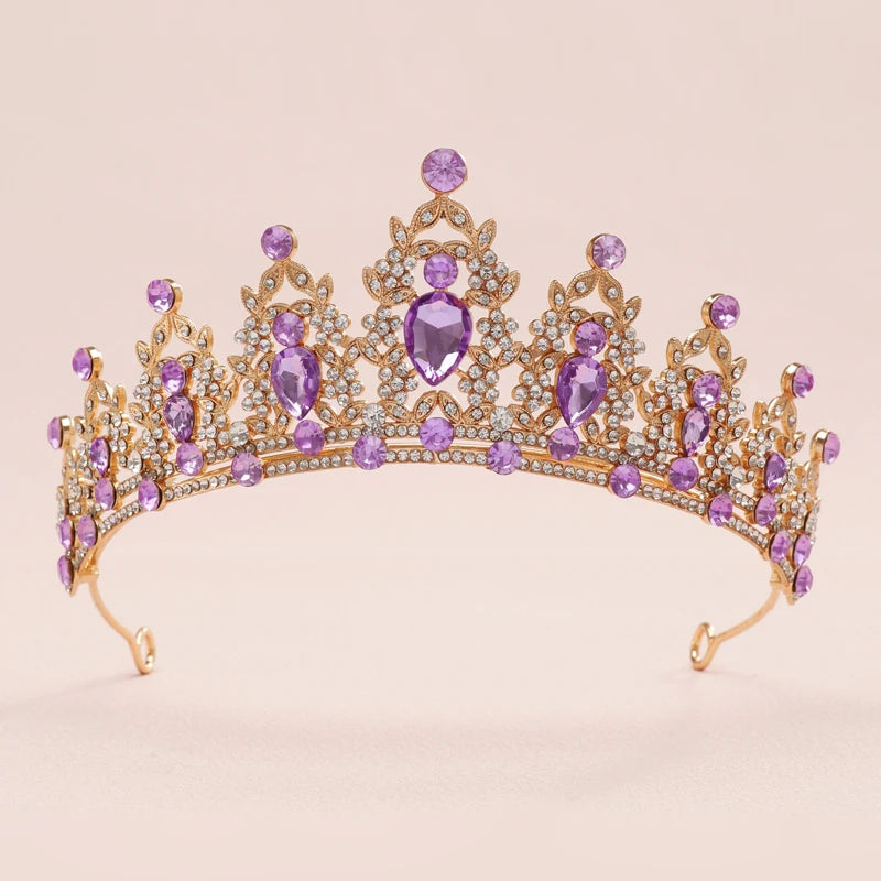 Bridal Headwear - A Golden Lady Fashion Wedding Princess Imitation Pearl Classic Tiaras Girl Luxurious Birthday Crown TS-0003-O