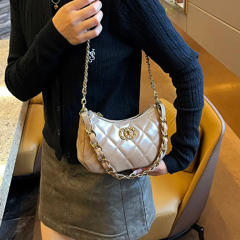 Retro Inspired Women Handbag Luxury Leather Crossbody Bag High End Shoulder Tote Classic Vintage Designer