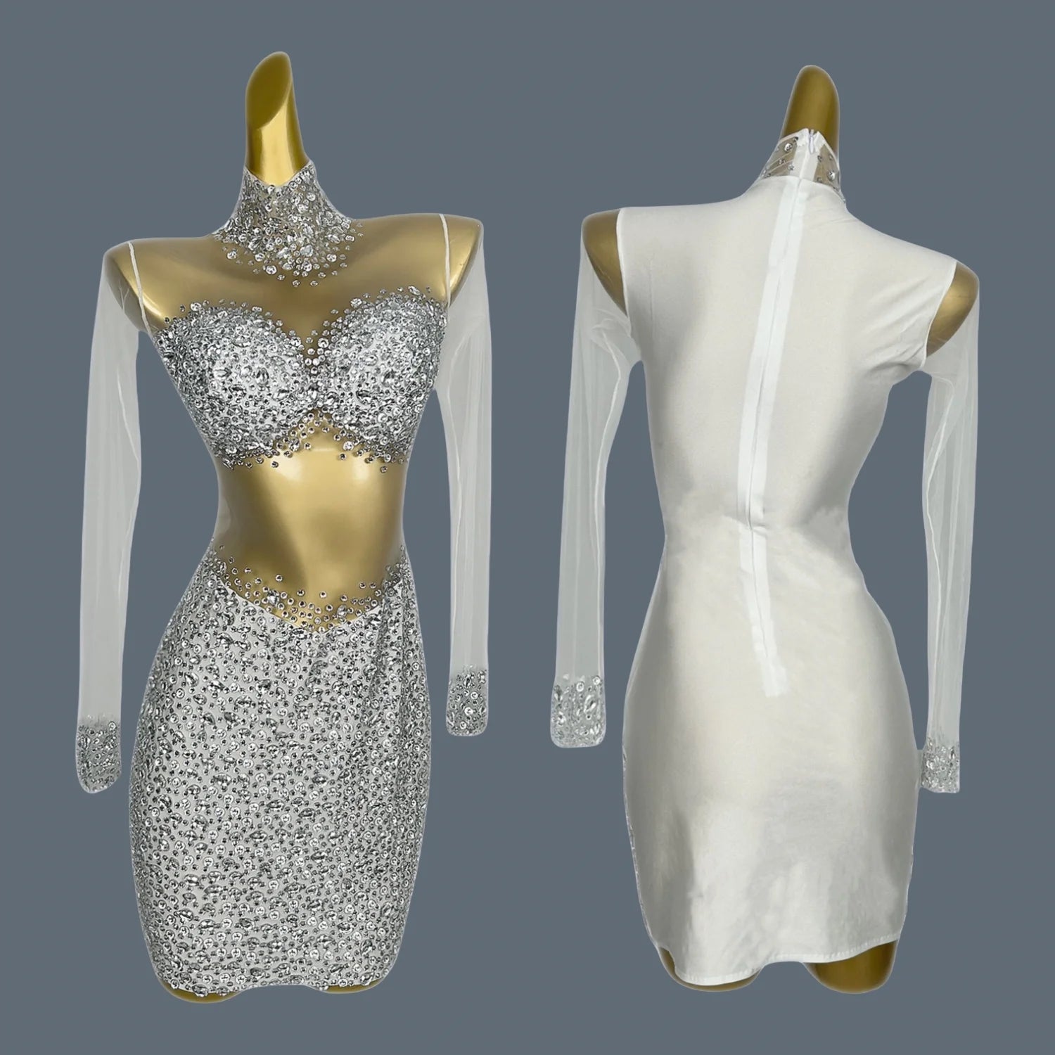 Luxury Red Diamante Short Cocktail Dress Sparkling Crystal Beaded Sexy Mini Dress Vestidos Para Eventos Especial Wangshazuan