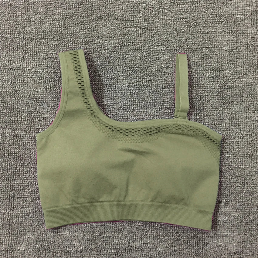 1/2Pcs Seamless Yoga Set Women Gym Sportswear Outfit Yoga Pant Leggings One Shoulder Sports Bra Workout Cloth Tracksuit army bra