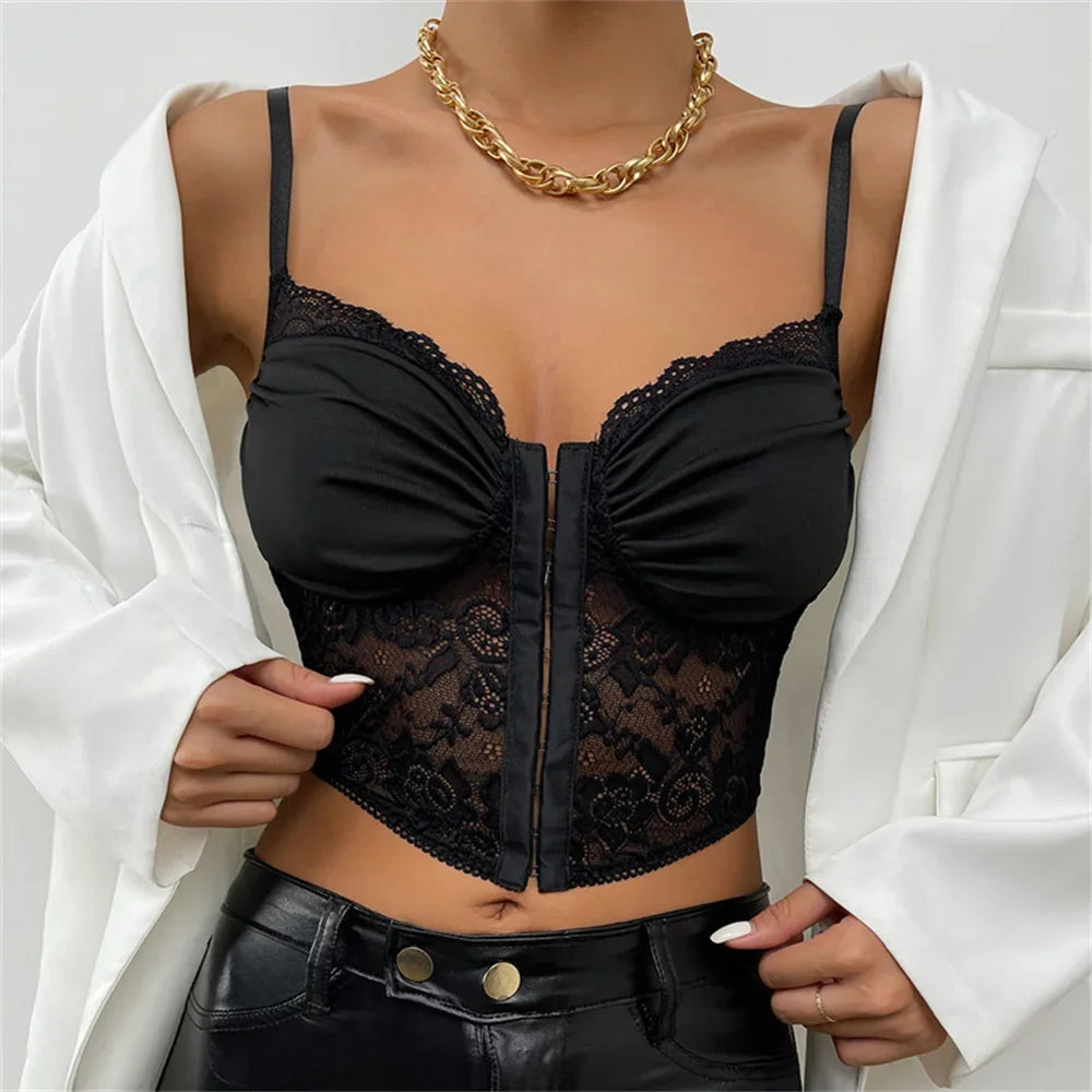 Sexy Shirt Women Clothing Corset Camis Blusas Shaper Harajuku Hot Tee Woman Tank Top Club Ropa Mujer Summer Ladies Crop Top 10-9492 black