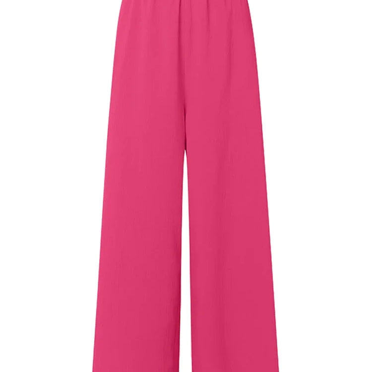 Plus Size 5XL VONDA Women Sets 2025 Autumn Casual Lapel Loose Two-Piece Suits Elegant Tops and Wide Leg Pants Matching Sets