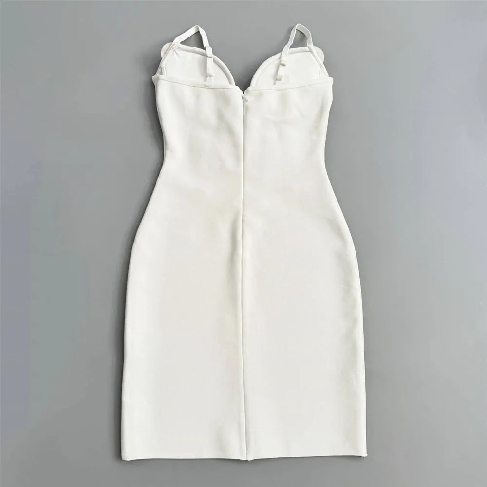 Arrival Women Sleeveless Sexy Strap Shinning Crystal Bodycon Mini Bandage Dress Nightclub Party Girls' Vacation Outfit