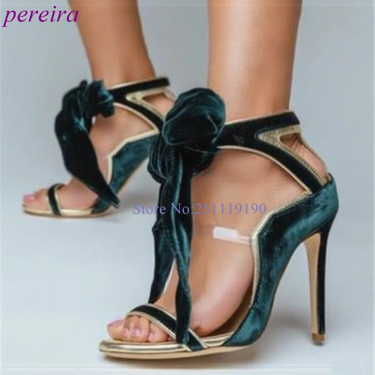 Green Velvet Heeled Sandals Cross Strap High Heels Women Luxury Designer Shoes Pvc Stiletto Summer Patchwork 2025 Sandalias New