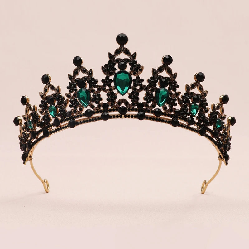 Bridal Headwear - A Golden Lady Fashion Wedding Princess Imitation Pearl Classic Tiaras Girl Luxurious Birthday Crown TS-0003-D