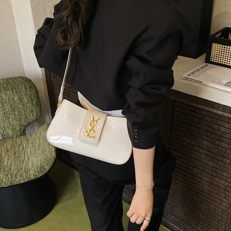 Famous Designer Elegant Leather Shoulder Bag - Women's Crossbody Handbag Popular Classic For Ladies Paris Fashion Women's Bag