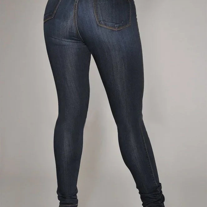 Denim Pants Blue Jeans for Women Slouchy Jeans Fashionable and Comfortable Women’s High-waisted Stretchy Slim Fit