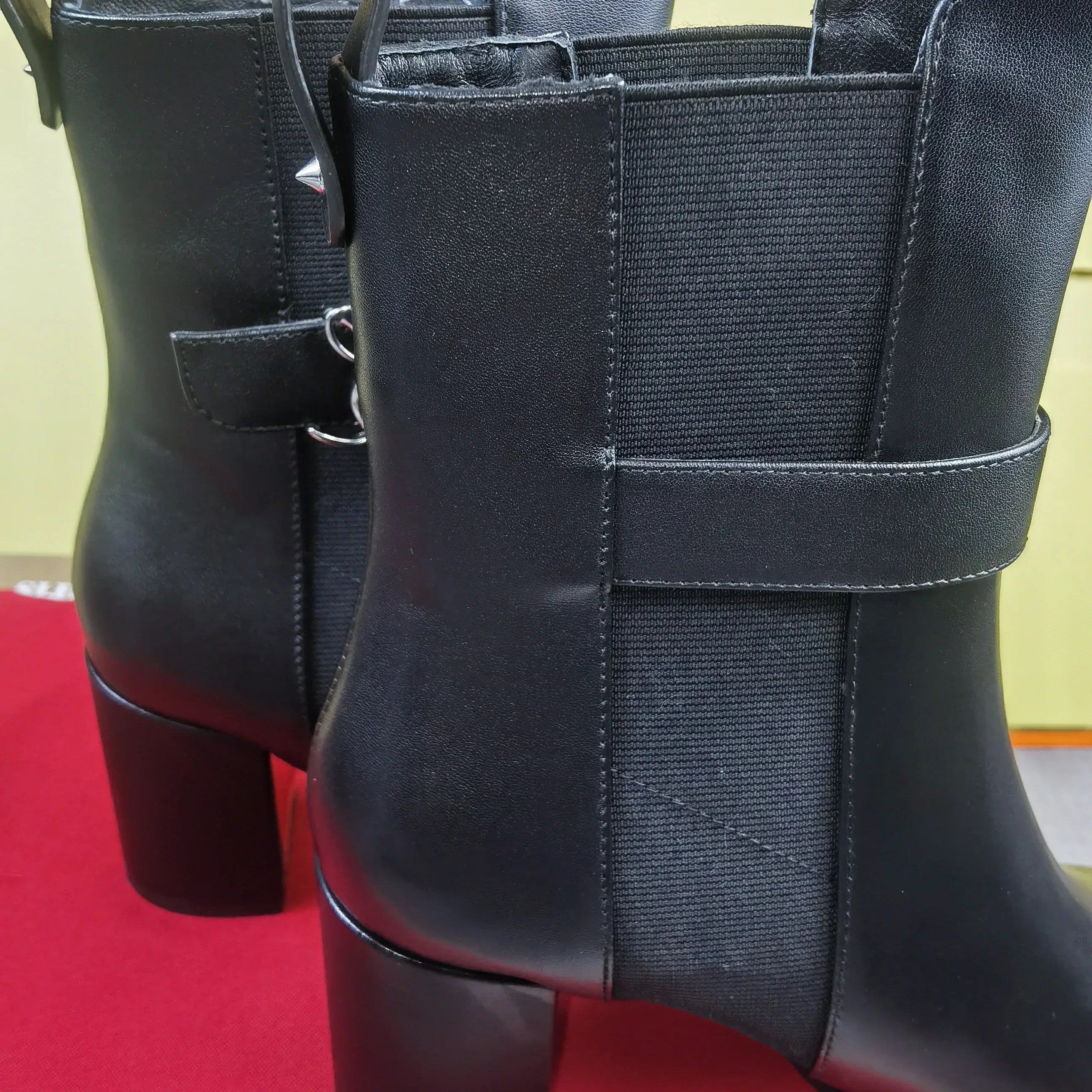 new designer GPBD women's casual high heels luxury genuine leather red bottom shoes top fashion boots 4