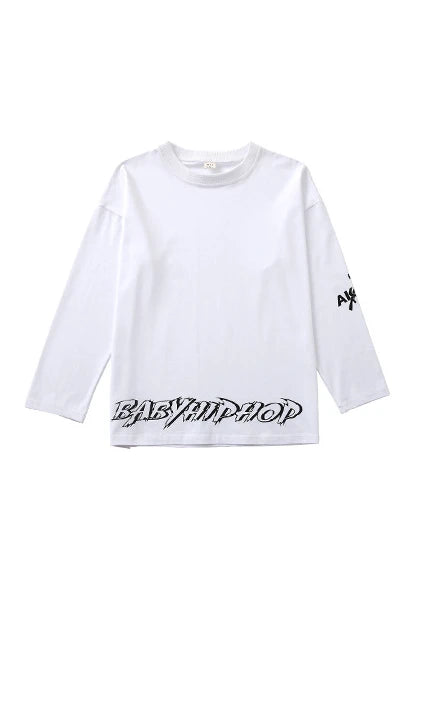 Boys Streetwear Girls Hip Hop Camouflage Vest Cargo Pants Children Military Jogger Street Dance Kids Costume Teen Fashion Outfit White Sweatshirt