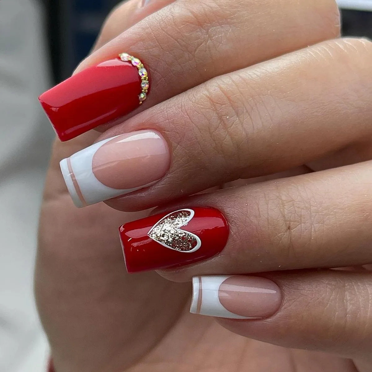 24pcs Mid-length French False Nails Leopard Print Gradient Design Fake Nail Ballet Datachable Press on Nails Finished Manicure