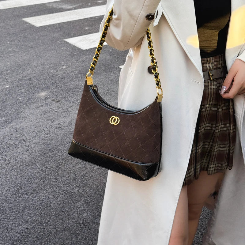 Fashion Forward Women Designer Crossbody Bag Luxury Leather Handbag High End Shoulder Tote Vintage