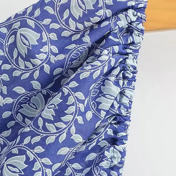 Sexy Square Neck Print Mini Dress Women Fashion Short Sleeve Slim Dresses Summer Casual Female Beach Party Vacation Vestido