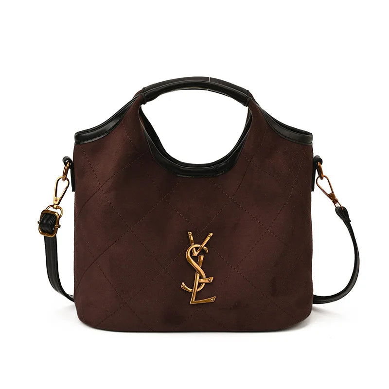 2025 Fall Winter Bucket Bag, Trendy Vintage Inspired Shoulder Bag, Chic Crossbody Purse for Women, Must-Have Stylish Tote