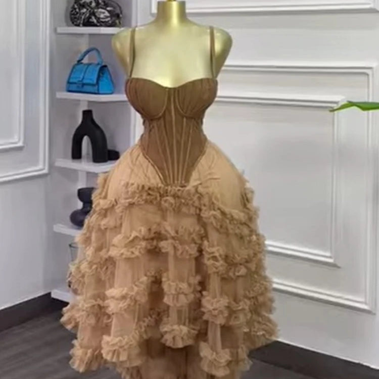 CM.YAYA Women's Dress Set Tunic Irregular Crop Top and Irregular Ball Gown Maxi Long Skirt Suit 2025 Two 2 Piece Set Outfits