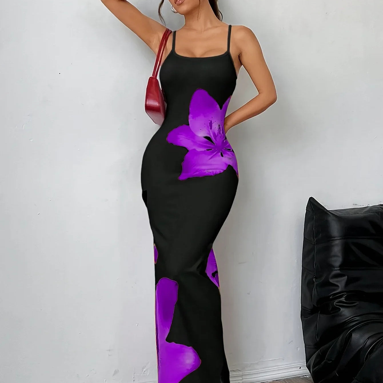 CM.YAYA Summer Women Sleeveless Strap O-neck Sexy 2024 Summer Long Evening Dress Knit Ribbon Night Club Party Maxi Dresses as picture 19