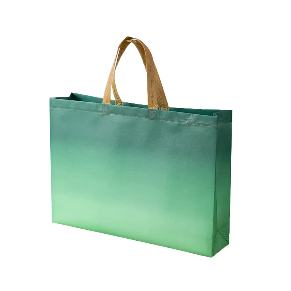 Fashion Women Winter Bag Felt Cloth Hand Bag Female Large Capacity Tote Bag Ladies Solid Color Travel Shopping Purses Gradient Green