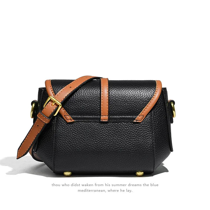 Leather Women Crossbody Shoulder Bags Luxury Solid Color Cow Leather Handbag Female Messenger Tote Bag