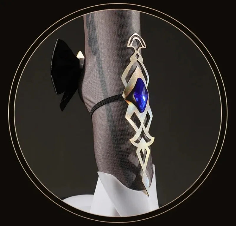 Navia Genshin Impact Cosplay Costume Wig Dress Uniform Fontaine Spina Di Rosula Hat Clorinde Halloween Costumes for Women