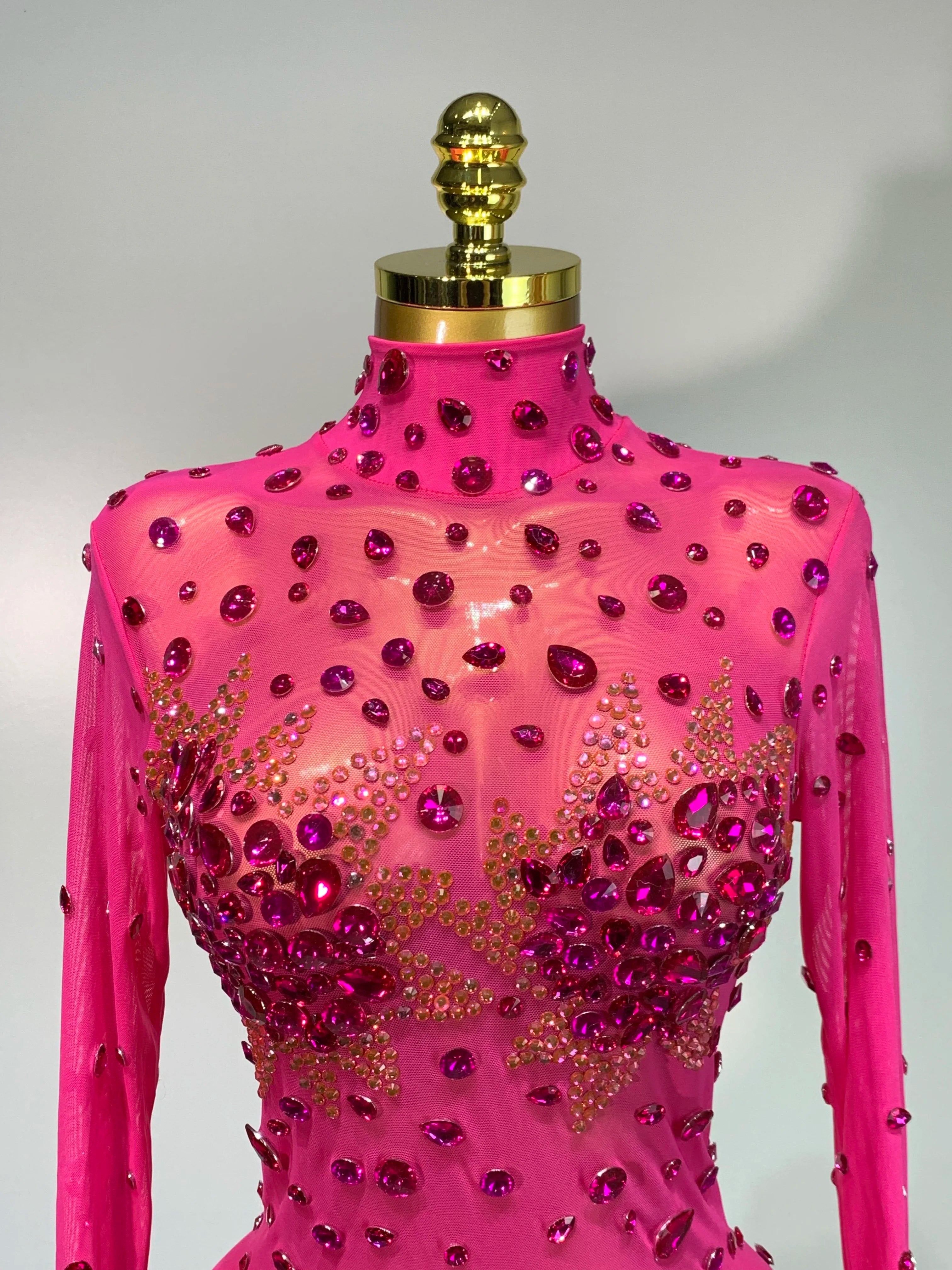 High Quality Sparkly Rhinestone Sexy Bodycon Dress 2025 New Fashion Nightclub Stage Outfit Luxury Birthday Party Dresses