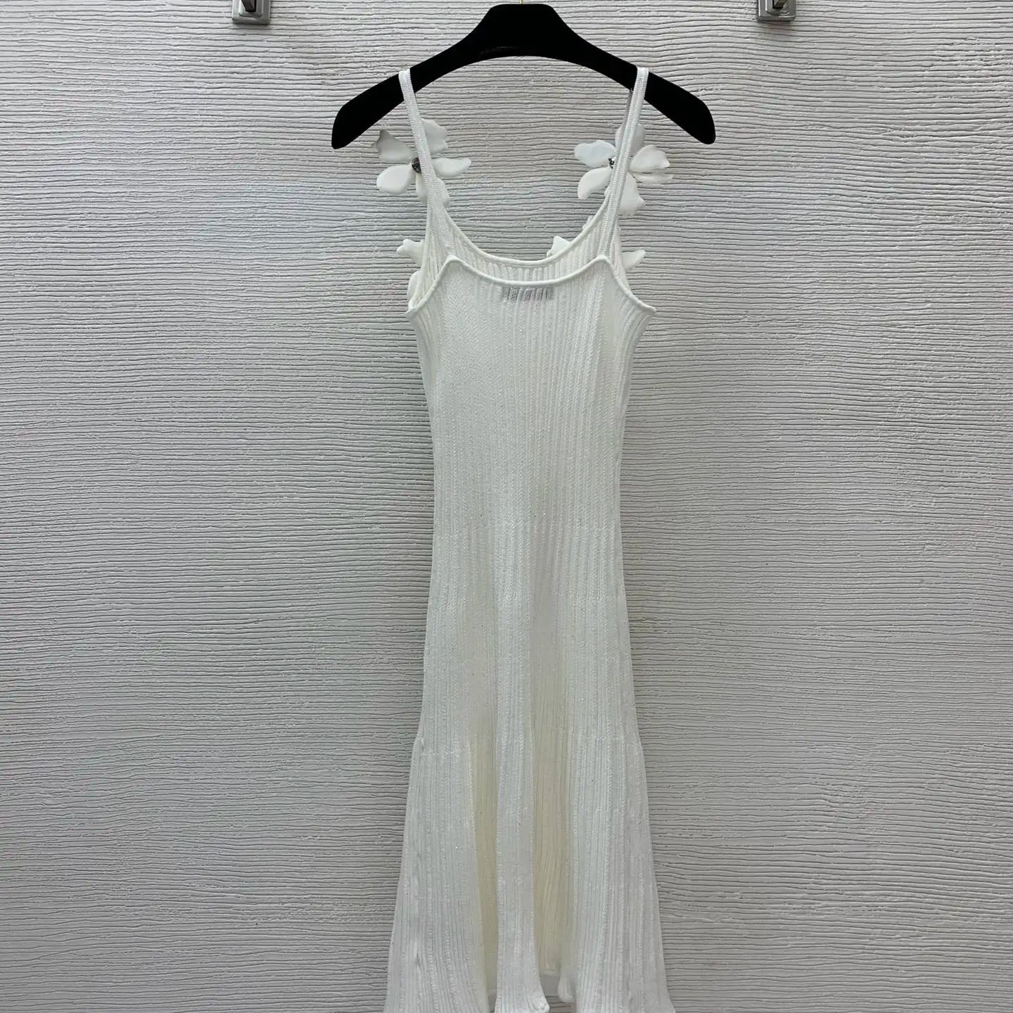 New Summer Women's Dress Fashionable and Sexy Blended Slimming Knitted Slim Strap Women's Dress B