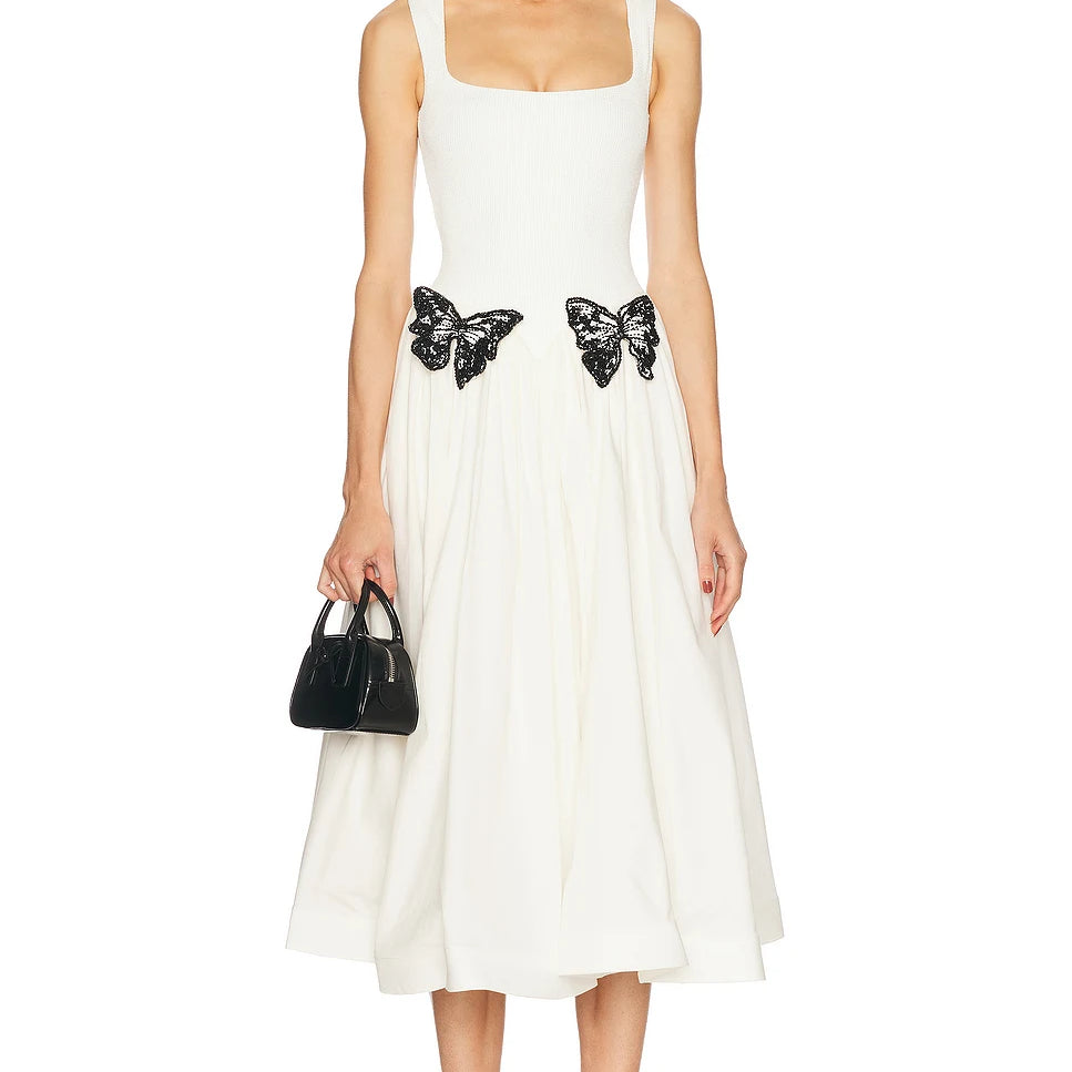 New Arrival White Color Women Sleeveless Sexy O-Neck Straight Long Dress Elegant Evening Party Celebrity High Street Wear