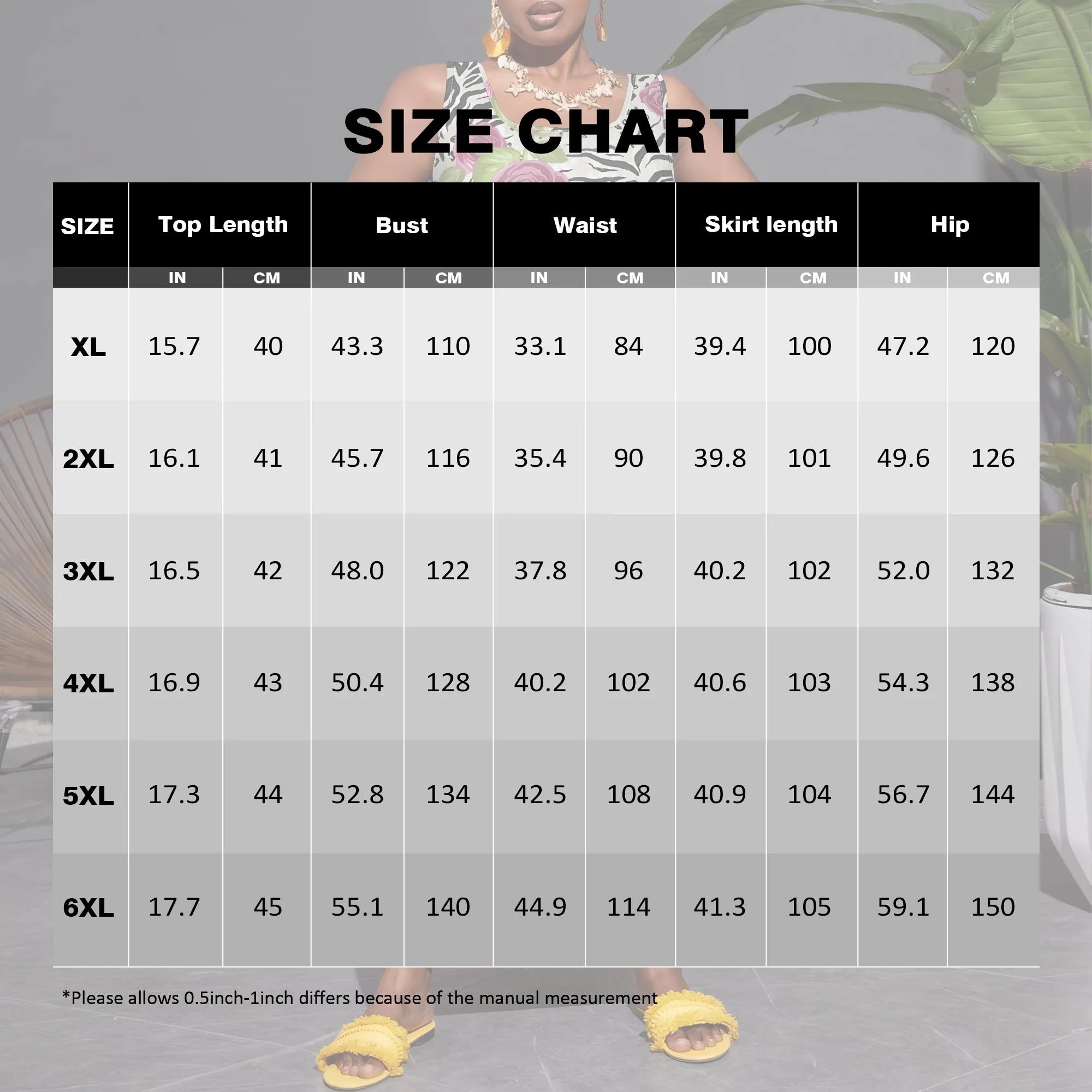 Nupusa Rose & Zebra Print Two - Piece Set for Women Plus Size Summer Casual Sleeveless Crop Top & Maxi Skirt Outfit