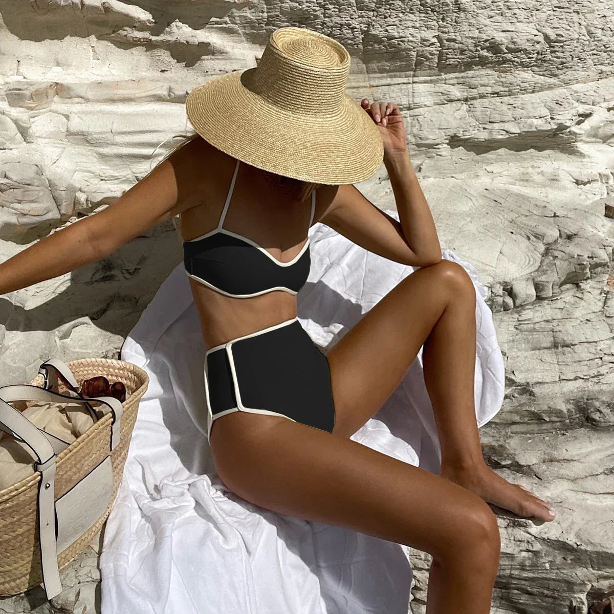 Push Up Bikinis Sexy Women Swimsuits Swimwear Female High Waisted Bikini Set Bathing Suit Swimming Suits Beachwear Biquini MJC352701