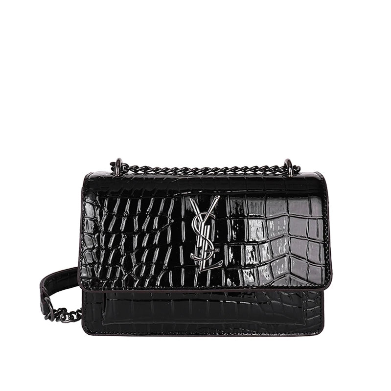 Fashion Women's Elegant Leather Shoulder Bag Luxury Handbag Classic Crossbody Tote For Stylish Ladies Look