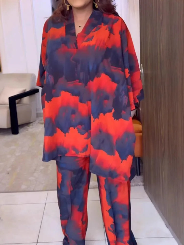 2 Piece Women Sets 2025 New Arrival Plus Size Spring Autumn Matching Sets Top And Pants Suits Outfits Oversized Clothing