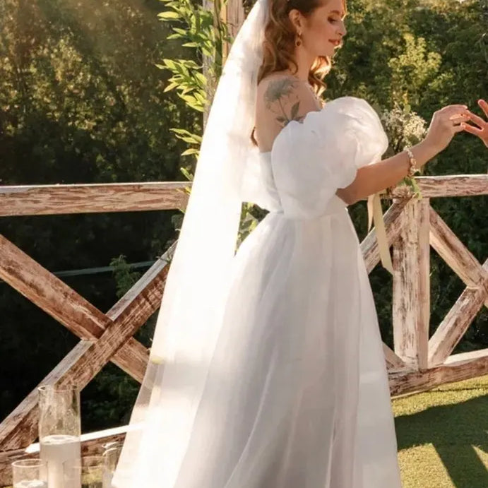 Long Tulle Wedding Veils One Layer With Comb Bridal Veil for Bride Wedding Accessories