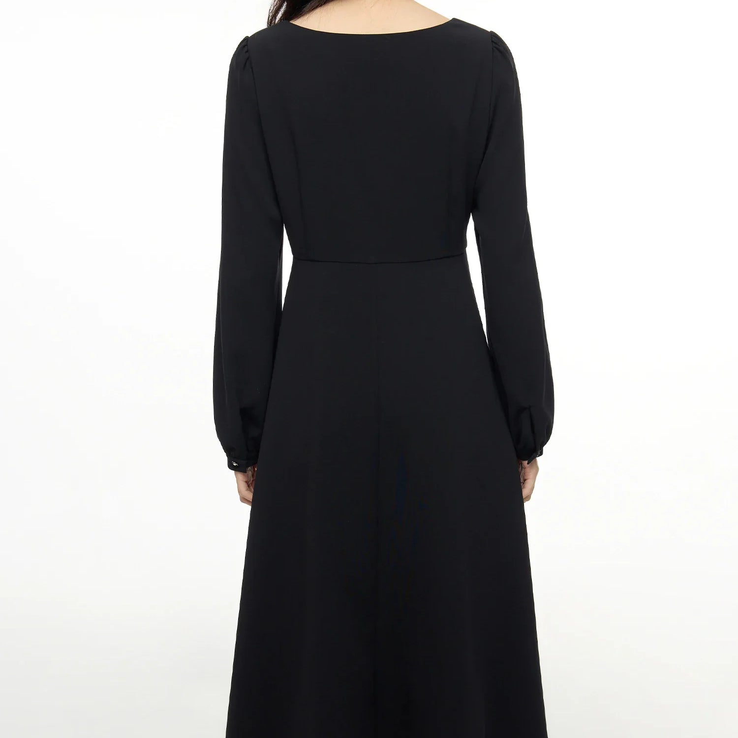 DUSHU Women's Autumn Outfit New Style Sweet French Square Collar Dress Slimming Versatile Women Dress Casual 24DS83330